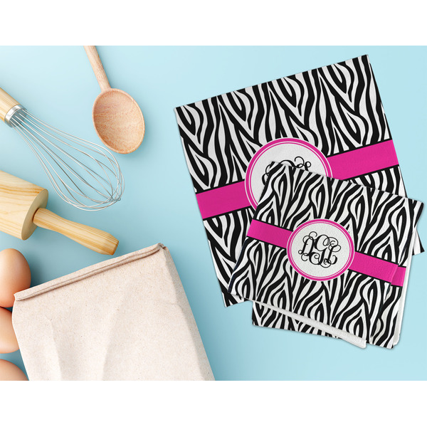 Zebra Print Microfiber Dish Rag - LIFESTYLE