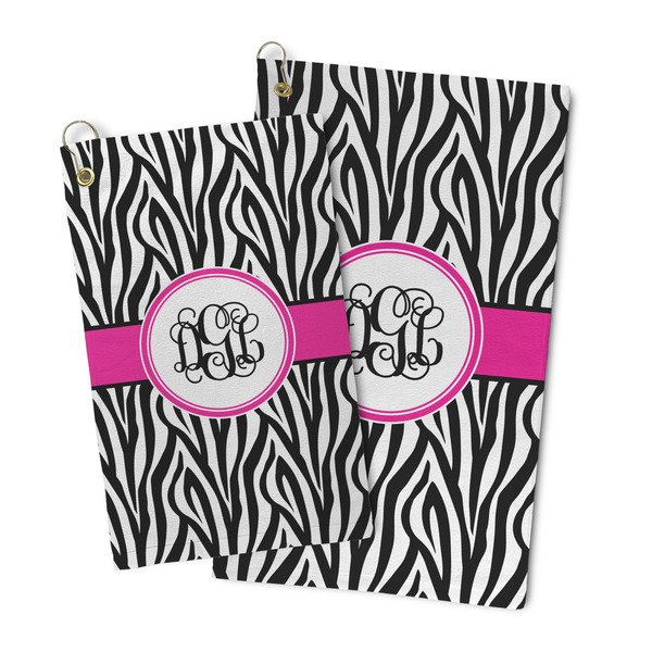 Zebra Print Microfiber Golf Towel - PARENT/MAIN