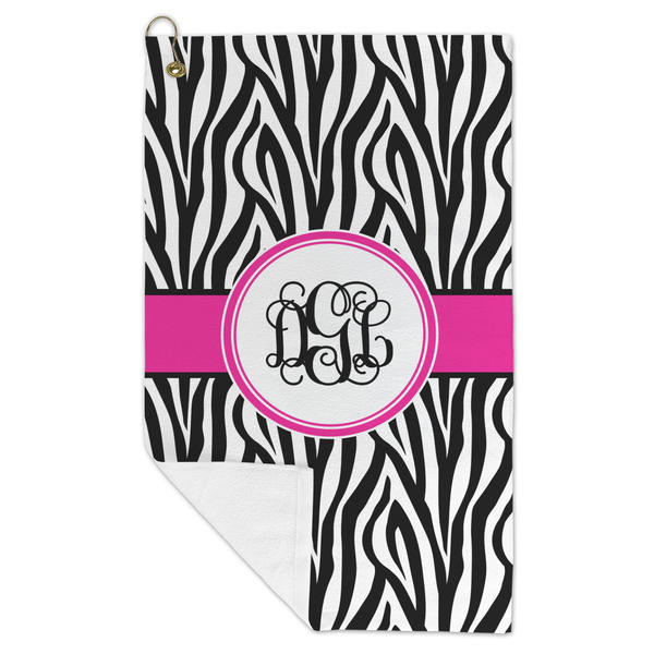 Zebra Print Microfiber Golf Towels - FOLD