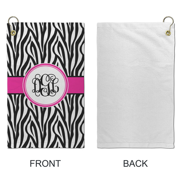 Zebra Print Microfiber Golf Towels - Small - APPROVAL