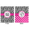 Zebra Print Minky Blanket - 50"x60" - Double Sided - Front & Back