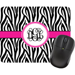 Zebra Print Rectangular Mouse Pad (Personalized)