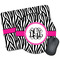 Zebra Print Mouse Pads - Round & Rectangular
