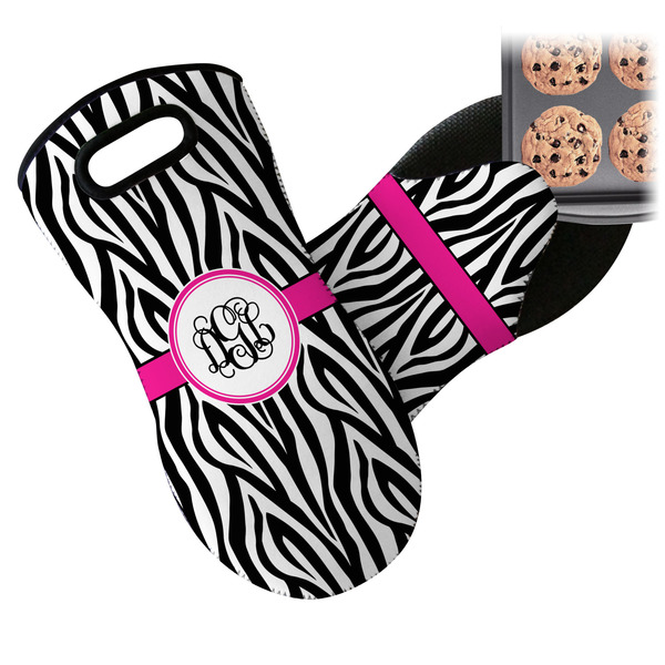 Zebra Print Neoprene Oven Mitt