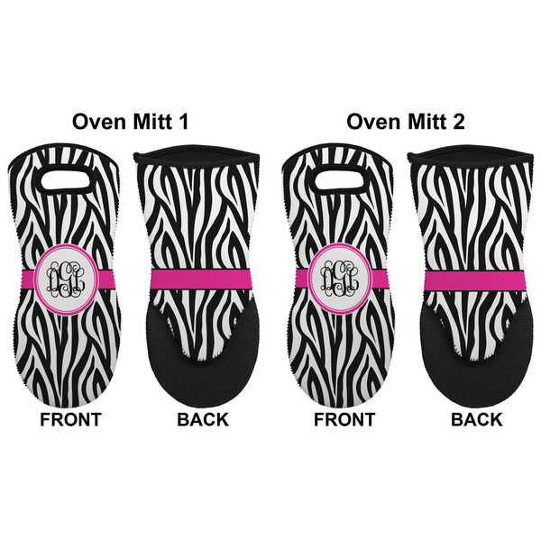 Zebra Print Neoprene Oven Mitt - Set of 2 - Approval