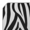 Zebra Print Octagon Placemat - Single front (DETAIL)