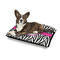 Zebra Print Outdoor Dog Beds - Medium - IN CONTEXT