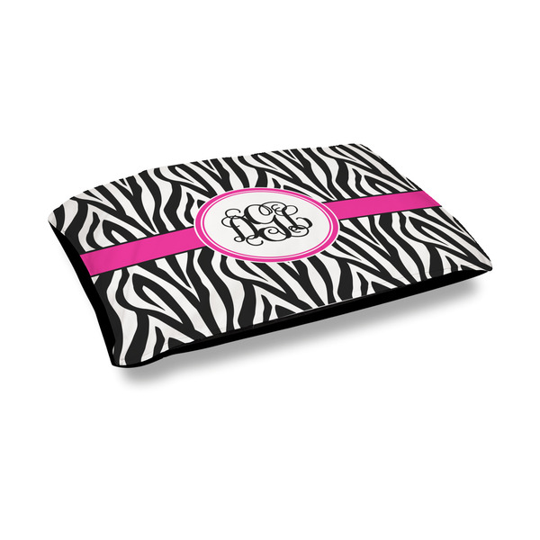 Custom Zebra Print Outdoor Dog Bed - Medium (Personalized)
