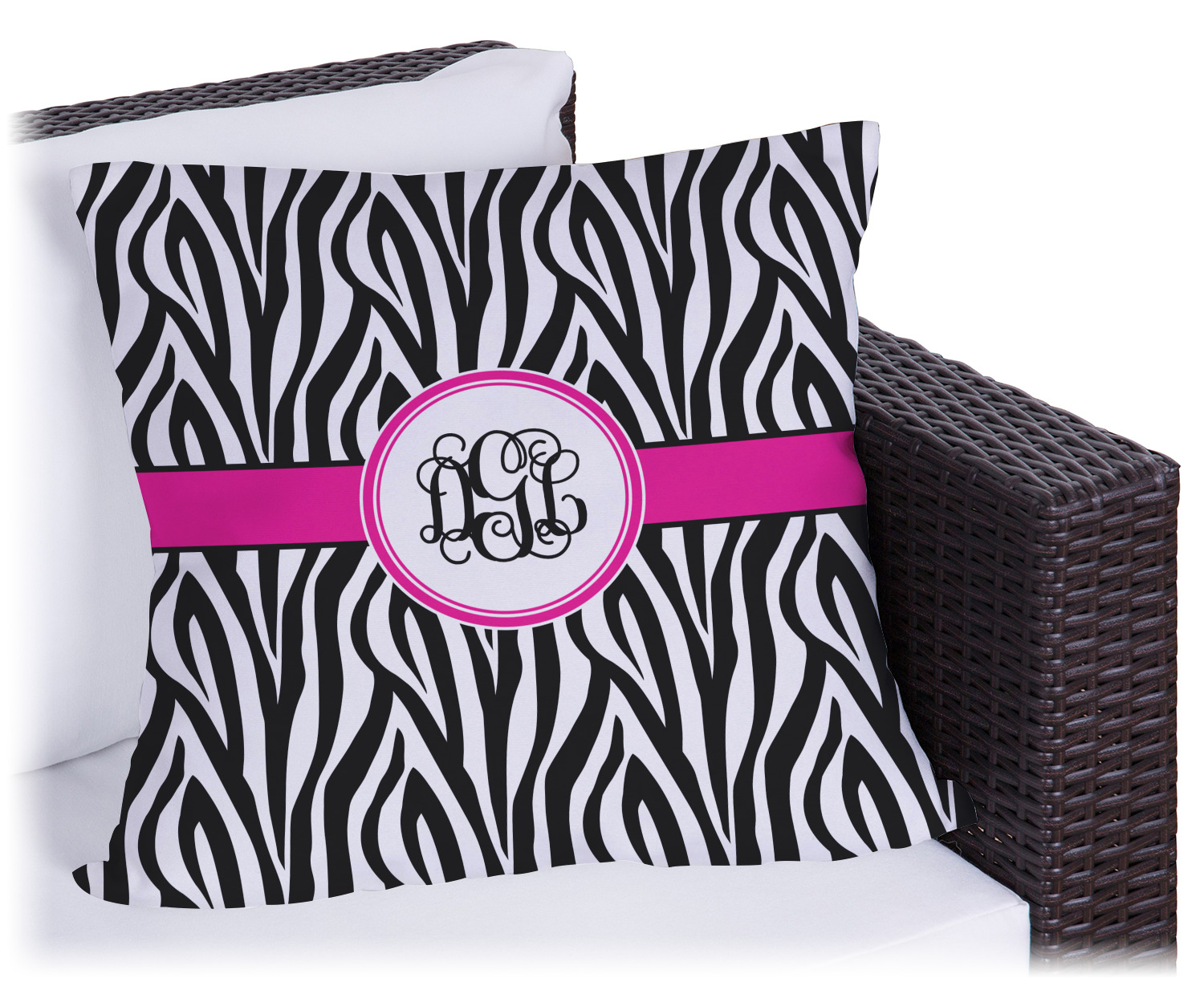 Zebra Print Outdoor Pillow (Personalized) YouCustomizeIt