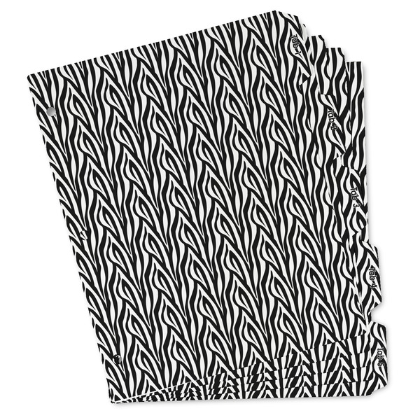 Custom Zebra Print Binder Tab Divider - Set of 5 (Personalized)