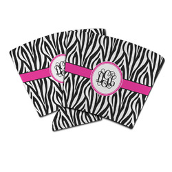 Zebra Print Party Cup Sleeve (Personalized)
