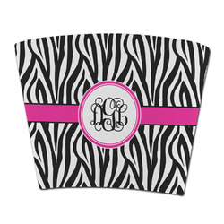 Zebra Print Party Cup Sleeve - without bottom (Personalized)