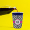 Zebra Print Party Cup Sleeves - without bottom - Lifestyle