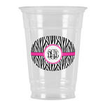 Zebra Print Party Cups - 16oz (Personalized)