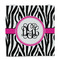Zebra Print Party Favor Gift Bag - Gloss - Front