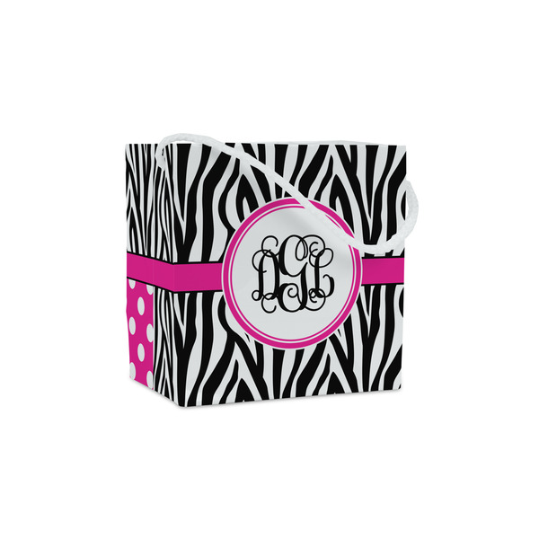 Custom Zebra Print Party Favor Gift Bags - Gloss (Personalized)
