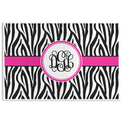 Zebra Print Disposable Paper Placemats (Personalized)
