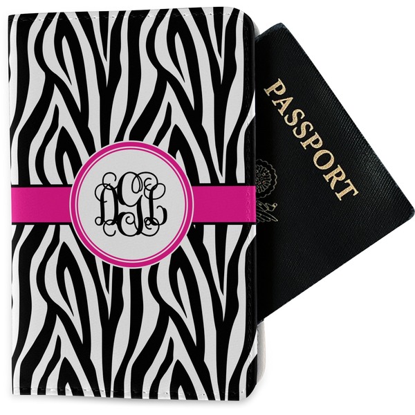 Custom Zebra Print Passport Holder - Fabric (Personalized)