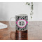 Zebra Print Personalized Coffee Mug - Lifestyle