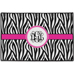 Zebra Print Door Mat - 36"x24" (Personalized)