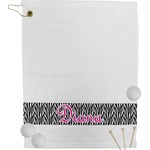Zebra Print Golf Bag Towel (Personalized)