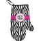Zebra Print Personalized Oven Mitts