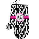 Zebra Print Left Oven Mitt (Personalized)