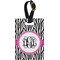 Zebra Print Personalized Rectangular Luggage Tag