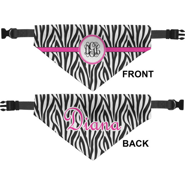 Zebra Print Pet Bandana Approval