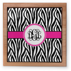 Zebra Print Pet Urn w/ Monogram
