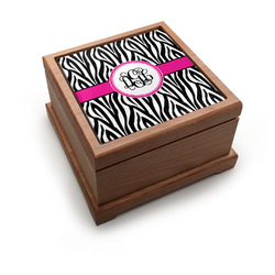 Zebra Print Pet Urn w/ Monogram