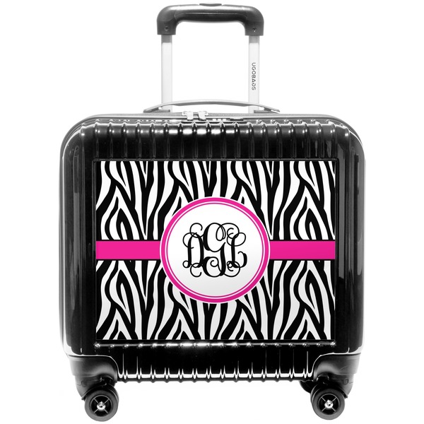 Custom Zebra Print Pilot / Flight Suitcase (Personalized)
