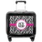 Zebra Print Pilot Bag Luggage with Wheels