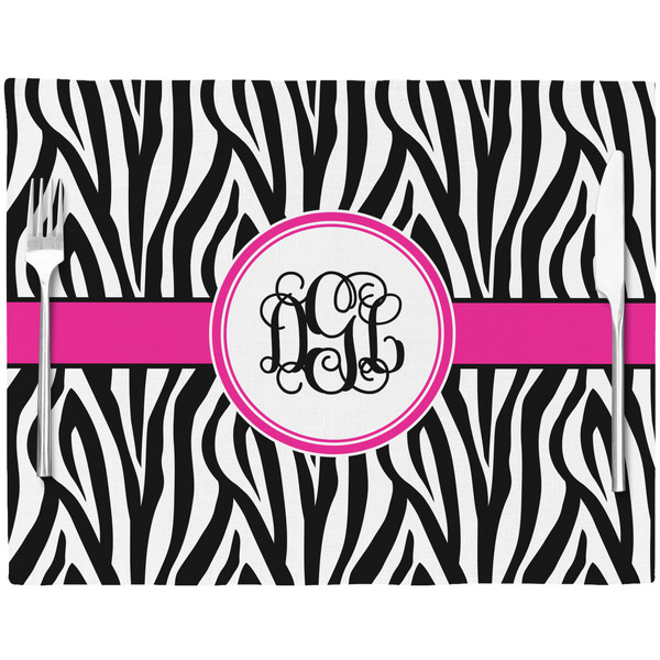 Zebra Print Placemat with Props