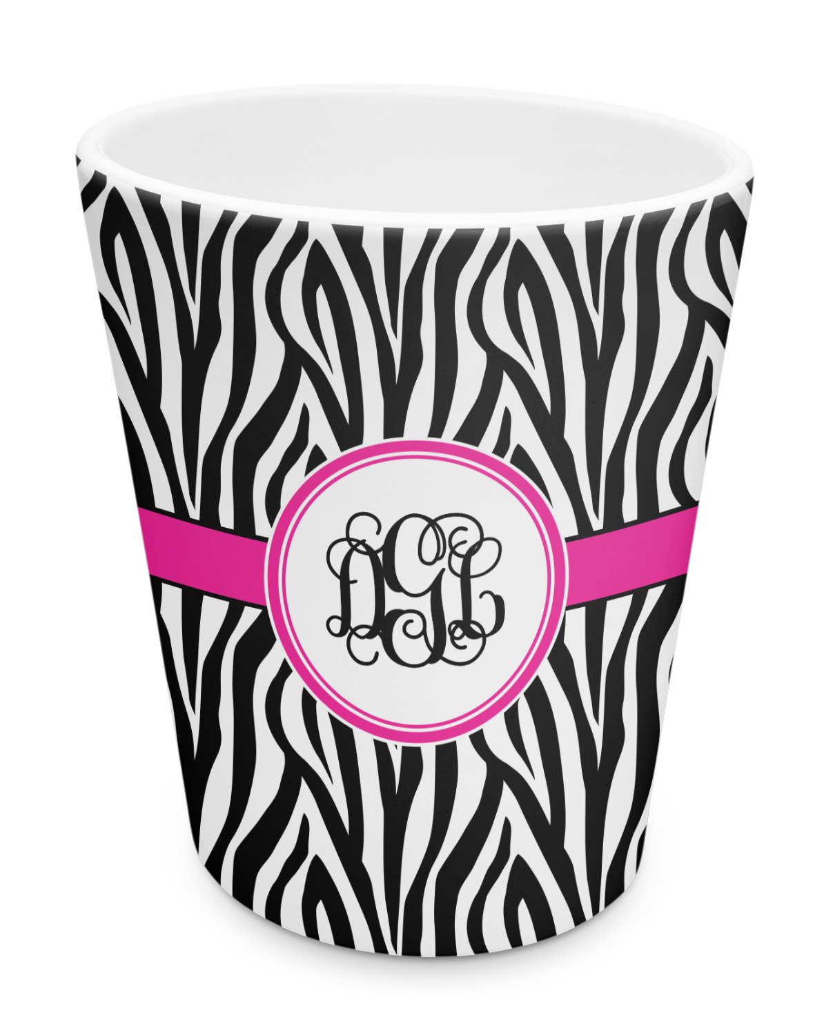 Zebra Print Plastic Tumbler 6oz (Personalized) YouCustomizeIt