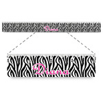 Zebra Print Plastic Ruler - 12" (Personalized)