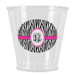 Zebra Print Plastic Shot Glass (Personalized)