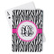Zebra Print Playing Cards - Front View