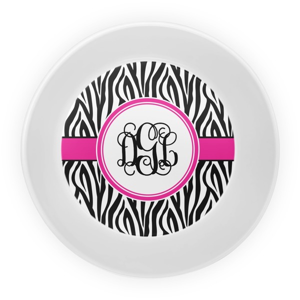 Zebra Print Melamine Bowl - Center