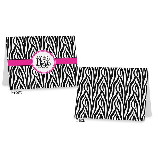 Zebra Print Postcard - Front and Back