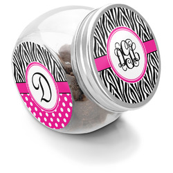 Zebra Print Puppy Treat Jar (Personalized)