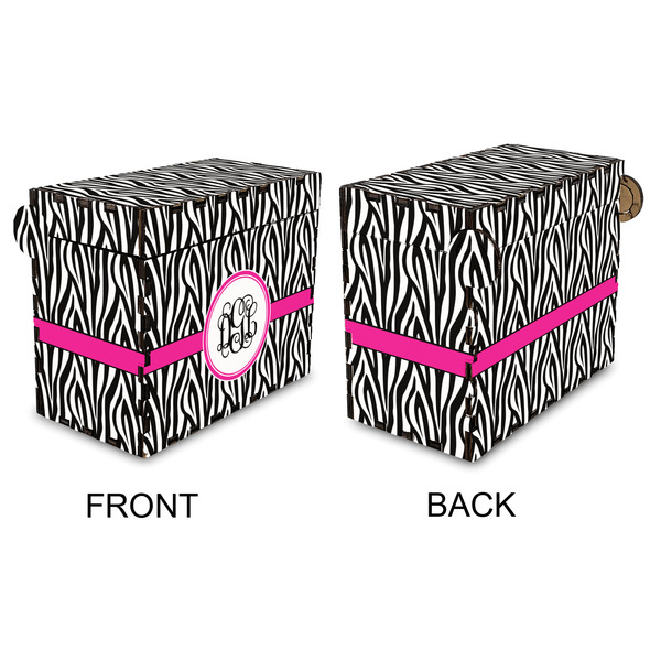 Zebra Print Recipe Box - Full Color - Approval