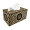 Zebra Print Rectangle Tissue Box Covers - Wood - with tissue