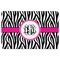Zebra Print Rectangular Fridge Magnet - FRONT