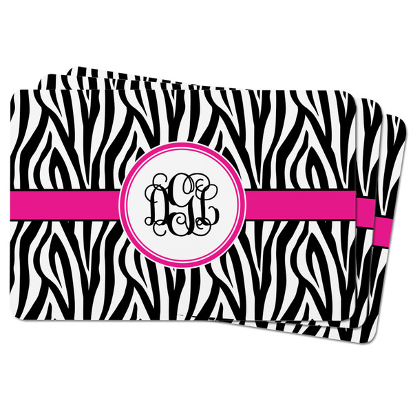 Zebra Print Rectangular Fridge Magnet - THREE