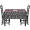 Zebra Print Rectangular Tablecloths - Side View
