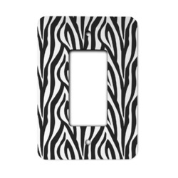 Zebra Print Rocker Style Light Switch Cover (Personalized)