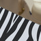 Zebra Print Large Rope Tote - Close Up View