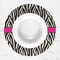 Zebra Print Round Linen Placemats - LIFESTYLE (single)