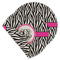 Zebra Print Round Linen Placemats - MAIN (Double-Sided)